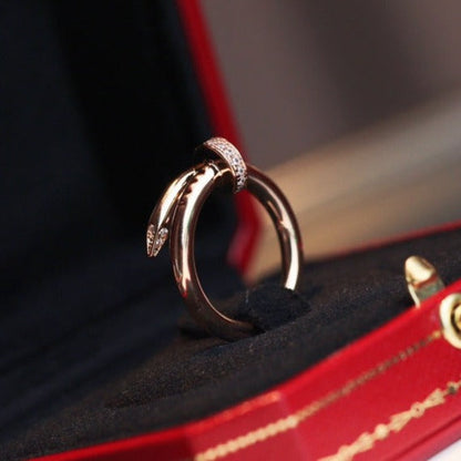[⭐Glow]JUSTE RING 2.65MM PINK GOLD DIAMOND