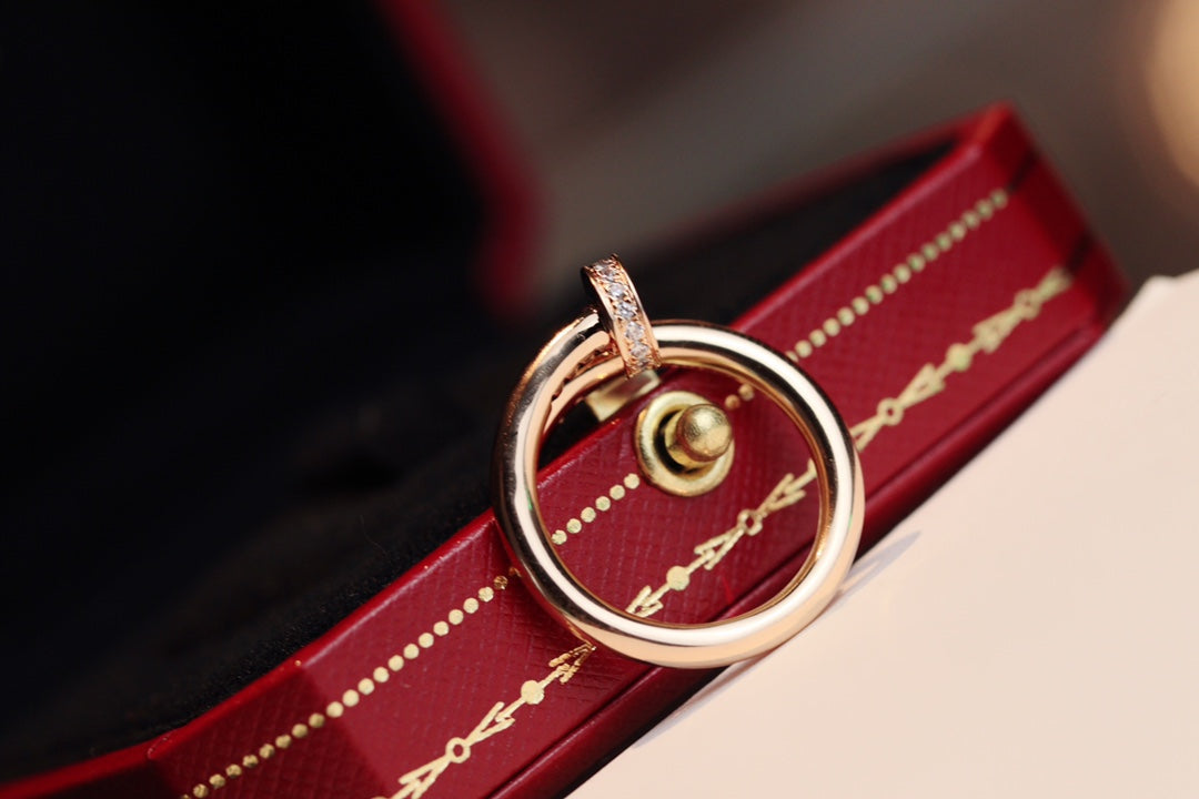 [⭐Glow]JUSTE RING 2.65MM PINK GOLD DIAMOND