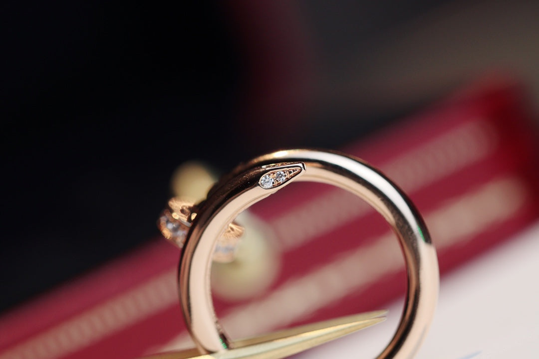 [⭐Glow]JUSTE RING 2.65MM PINK GOLD DIAMOND