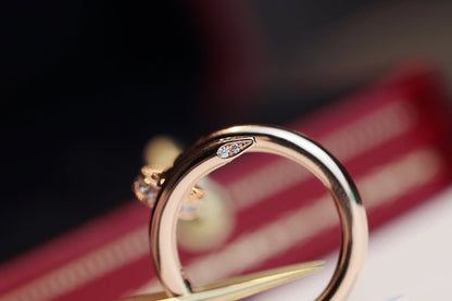 [⭐Glow]JUSTE RING 2.65MM PINK GOLD DIAMOND