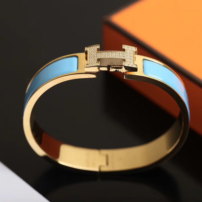 [⭐Glow]H CLOUD BLUE BRACELET GOLD DIAMOND