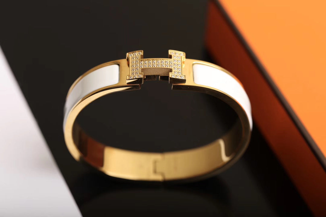 [⭐Glow]H BRACELET GOLD DIAMOND