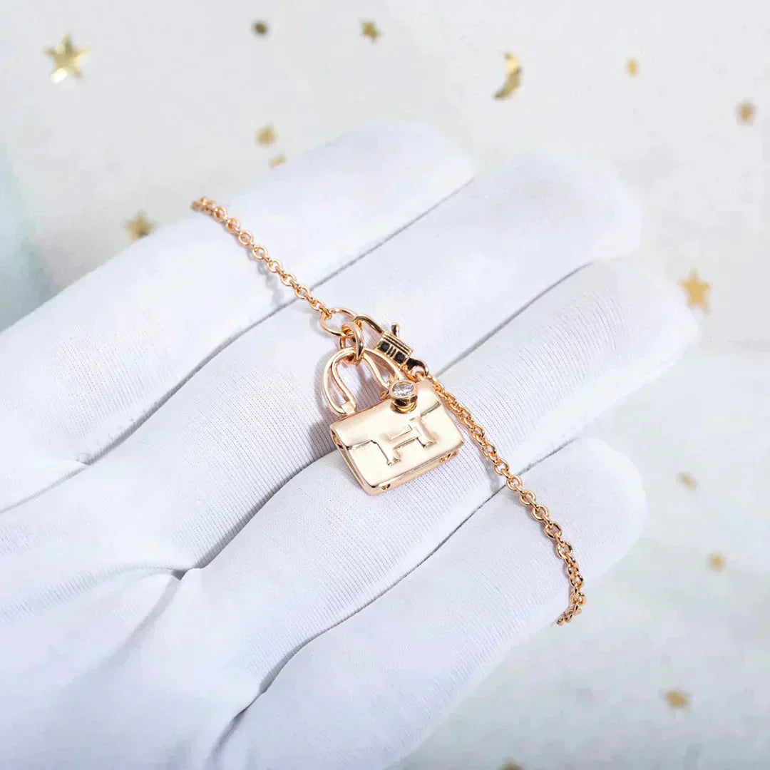 [⭐Glow]AMULETTE PEDANT ROSE GOLD NECKLACE