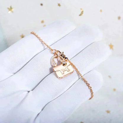 [⭐Glow]AMULETTE PEDANT ROSE GOLD NECKLACE