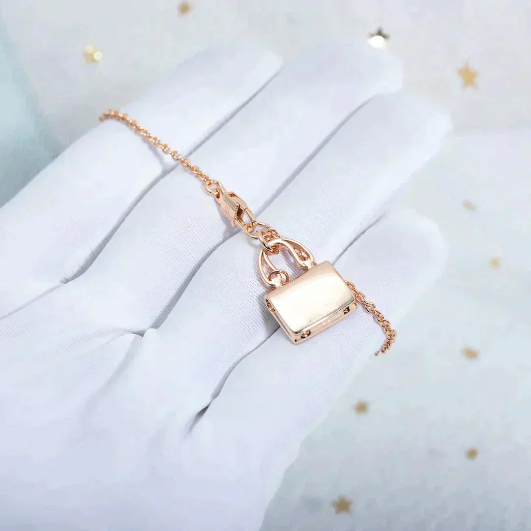 [⭐Glow]AMULETTE PEDANT ROSE GOLD NECKLACE