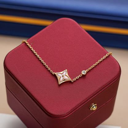 [⭐Glow]STAR 1 DIAMOND PINK GOLD BRACELET