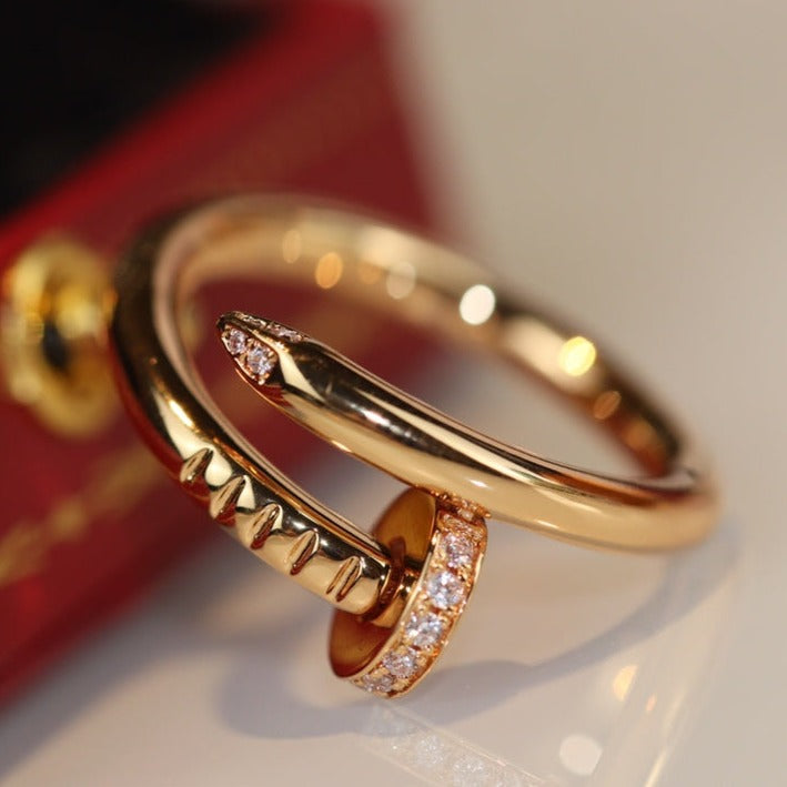[⭐Glow]JUSTE RING 2.65MM GOLD DIAMOND