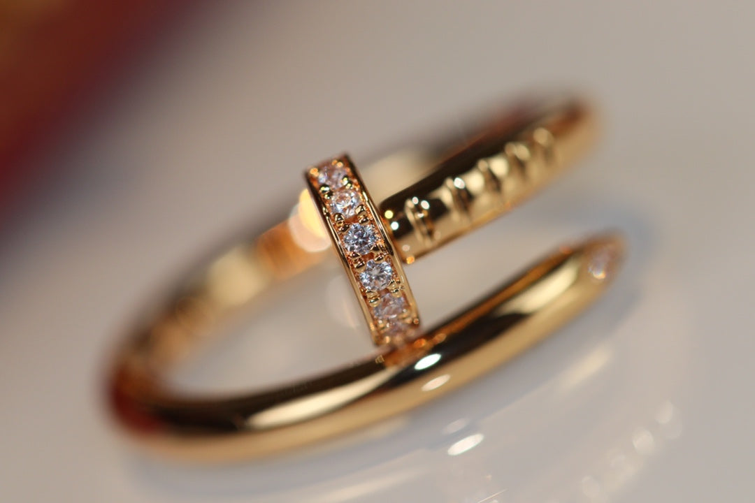 [⭐Glow]JUSTE RING 2.65MM GOLD DIAMOND
