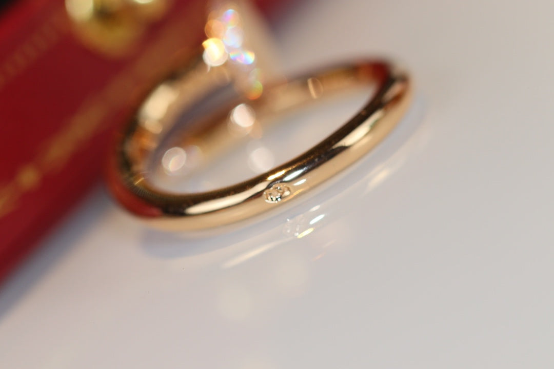 [⭐Glow]JUSTE RING 2.65MM GOLD DIAMOND