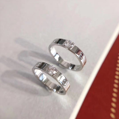 [⭐Glow]LOVE RING 3.6MM 1 BIG DIAMOND