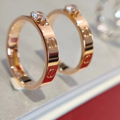 [⭐Glow]LOVE RING 3.6MM 1 BIG DIAMOND