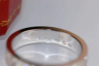 [⭐Glow]LOVE RING 3.6MM DIAMOND PAVED