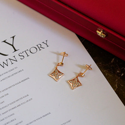 [⭐Glow]STAR DIAMONDS EARRINGS GOLD