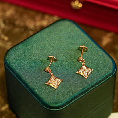 [⭐Glow]STAR DIAMONDS EARRINGS GOLD