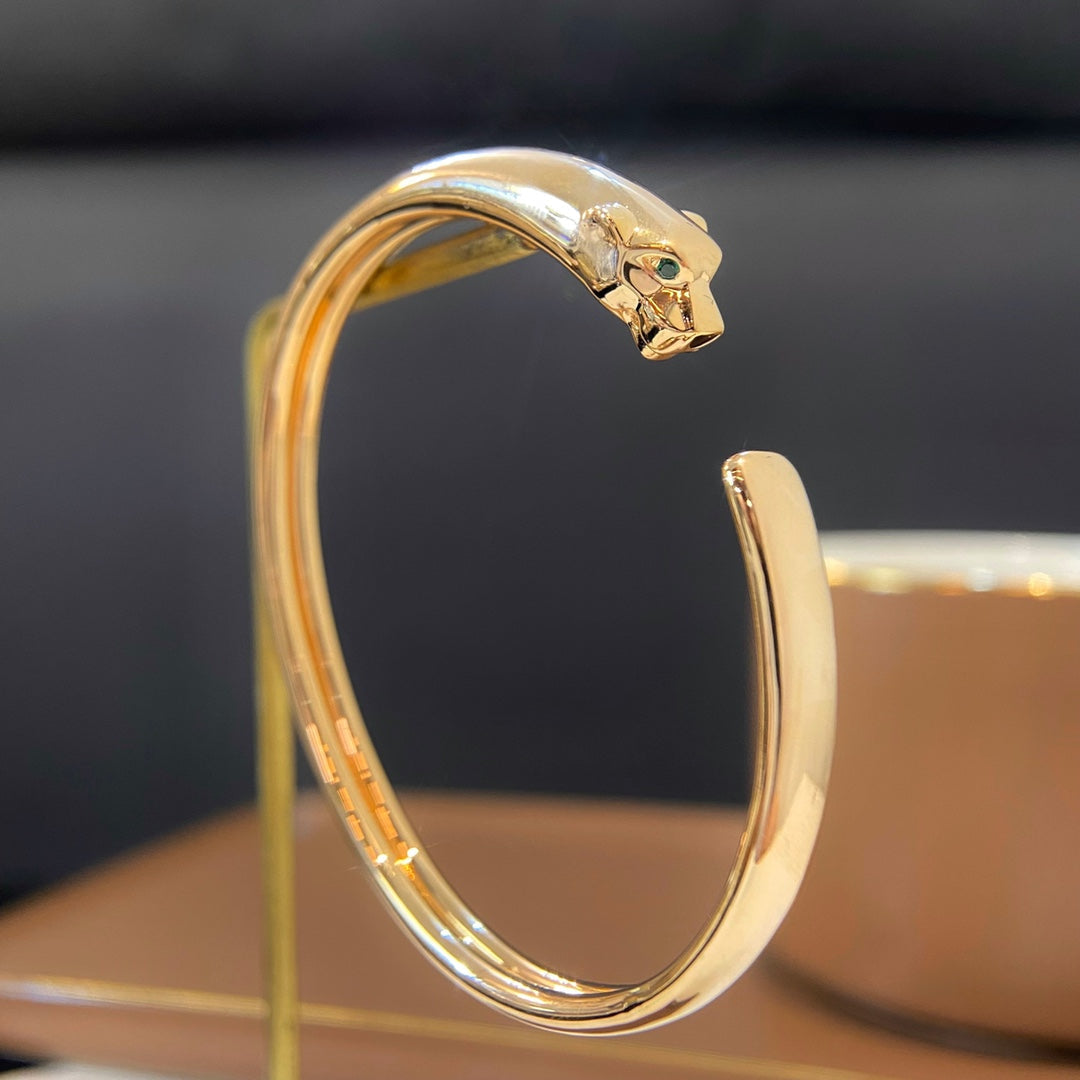 [⭐Glow]PANTHERE GOLD OPEN BRACELET