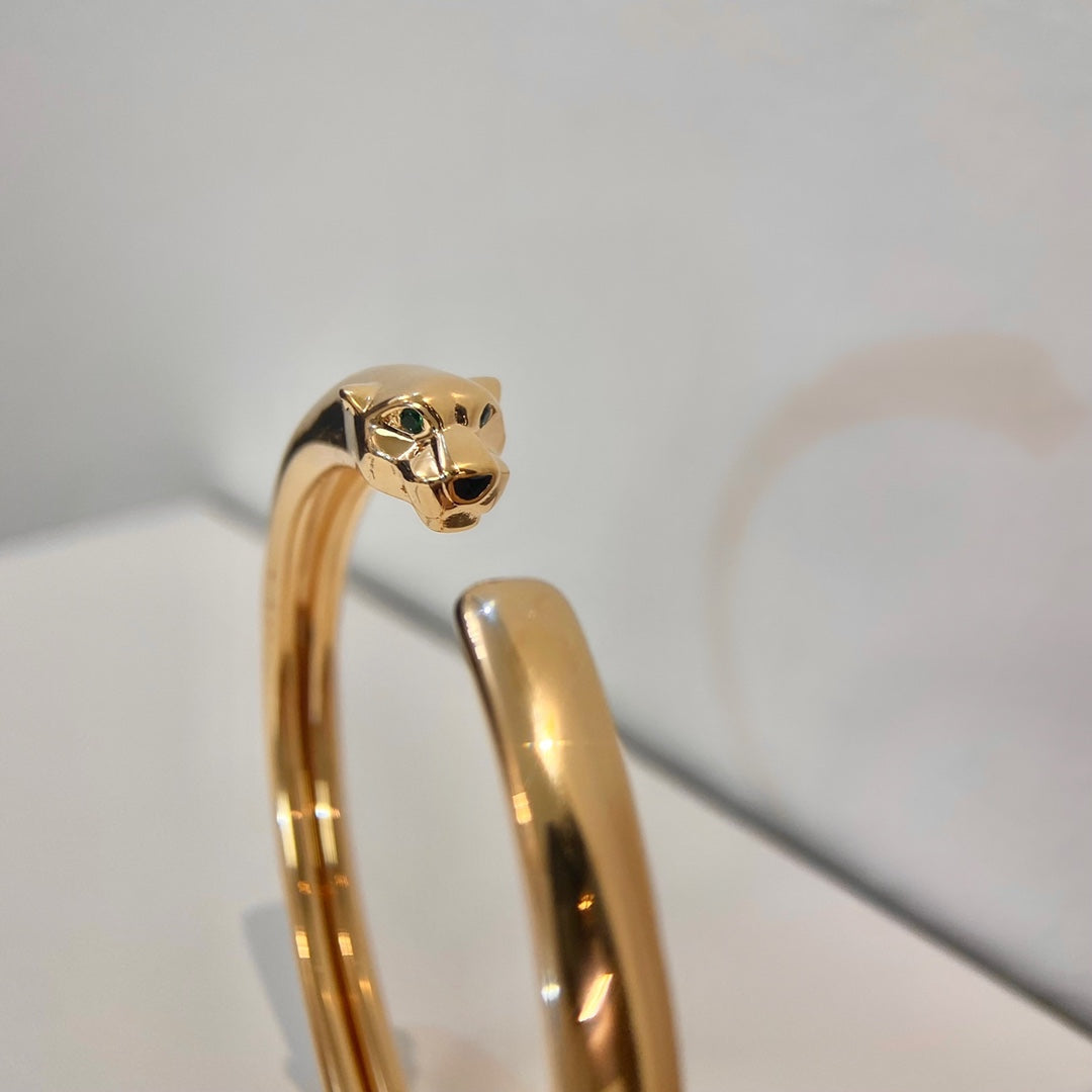 [⭐Glow]PANTHERE GOLD OPEN BRACELET