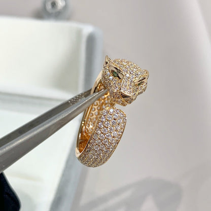[⭐Glow]PANTHERE PINK GOLD DIAMOND RING