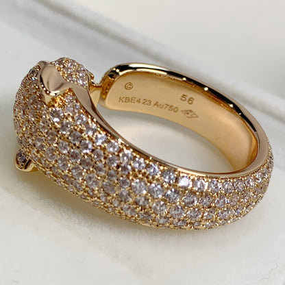 [⭐Glow]PANTHERE PINK GOLD DIAMOND RING