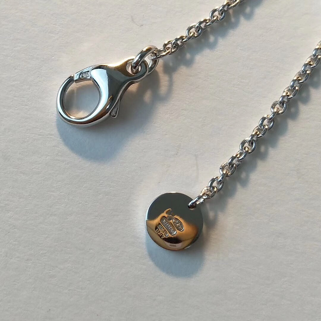 [⭐Glow]ZERO 1 BLACK CERAMIC SILVER NECKLACE