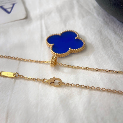 [⭐Glow]CLOVER 25MM NECKLACE TURQUOISE ROSE GOLD