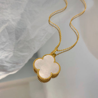 [⭐Glow]CLOVER 25MM MOP LARGE PENDANT NECKLACE