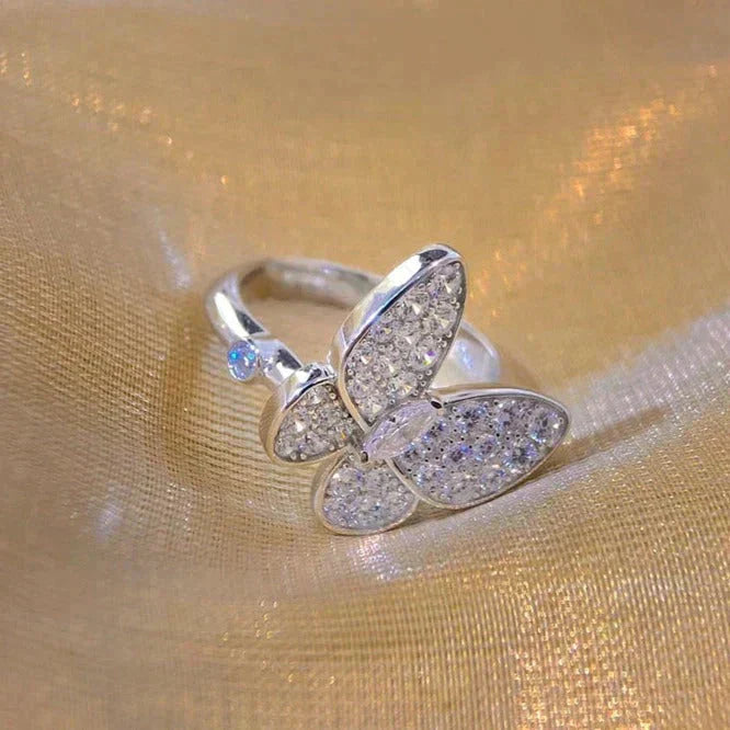 [⭐Glow]BUTTERFLY DIAMOND RING