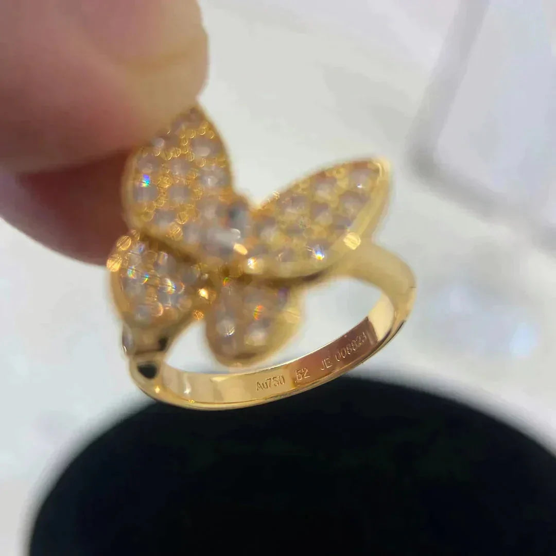 [⭐Glow]BUTTERFLY DIAMOND RING