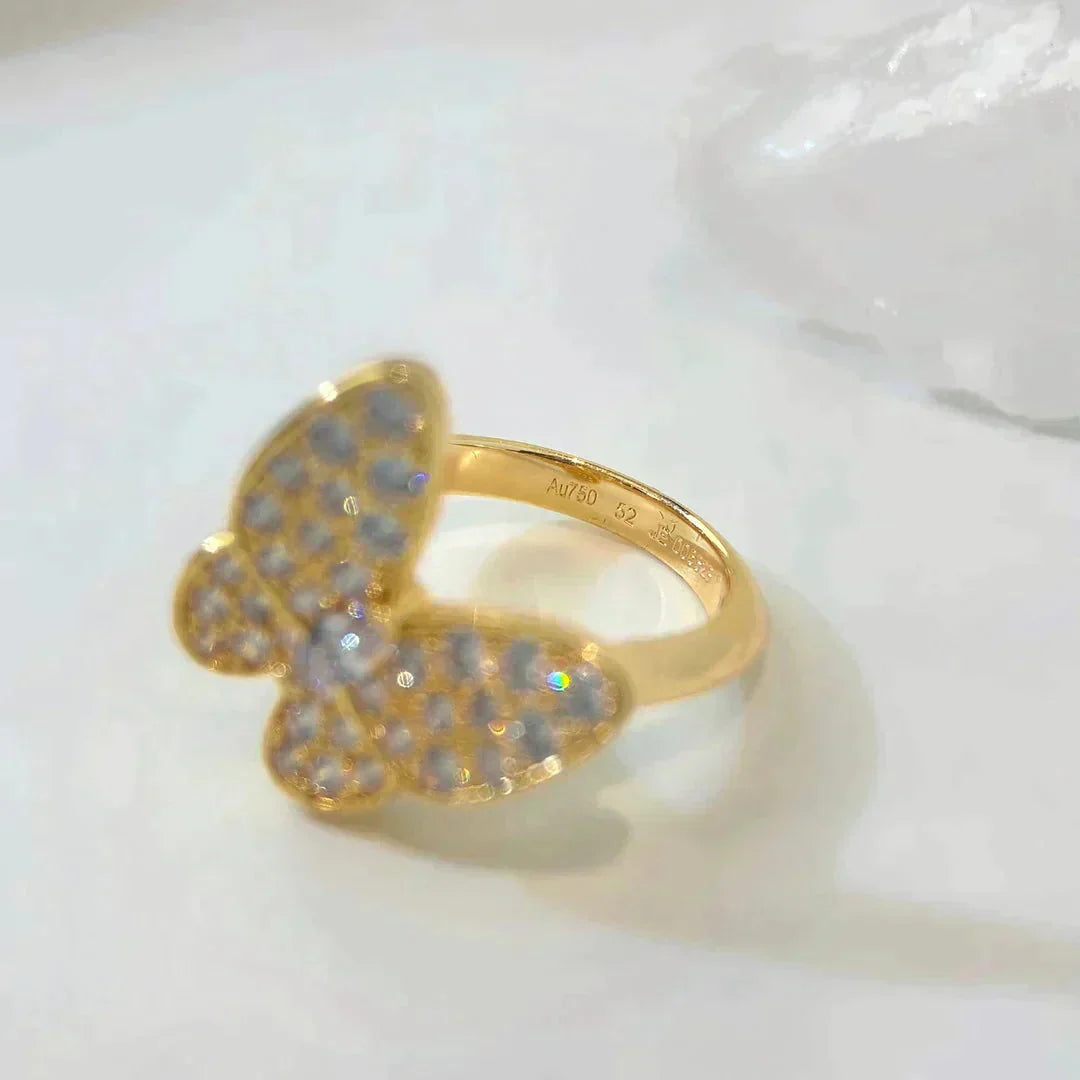 [⭐Glow]BUTTERFLY DIAMOND RING