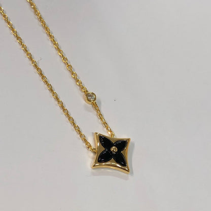 [⭐Glow]STAR BLACK MOP NECKLACE