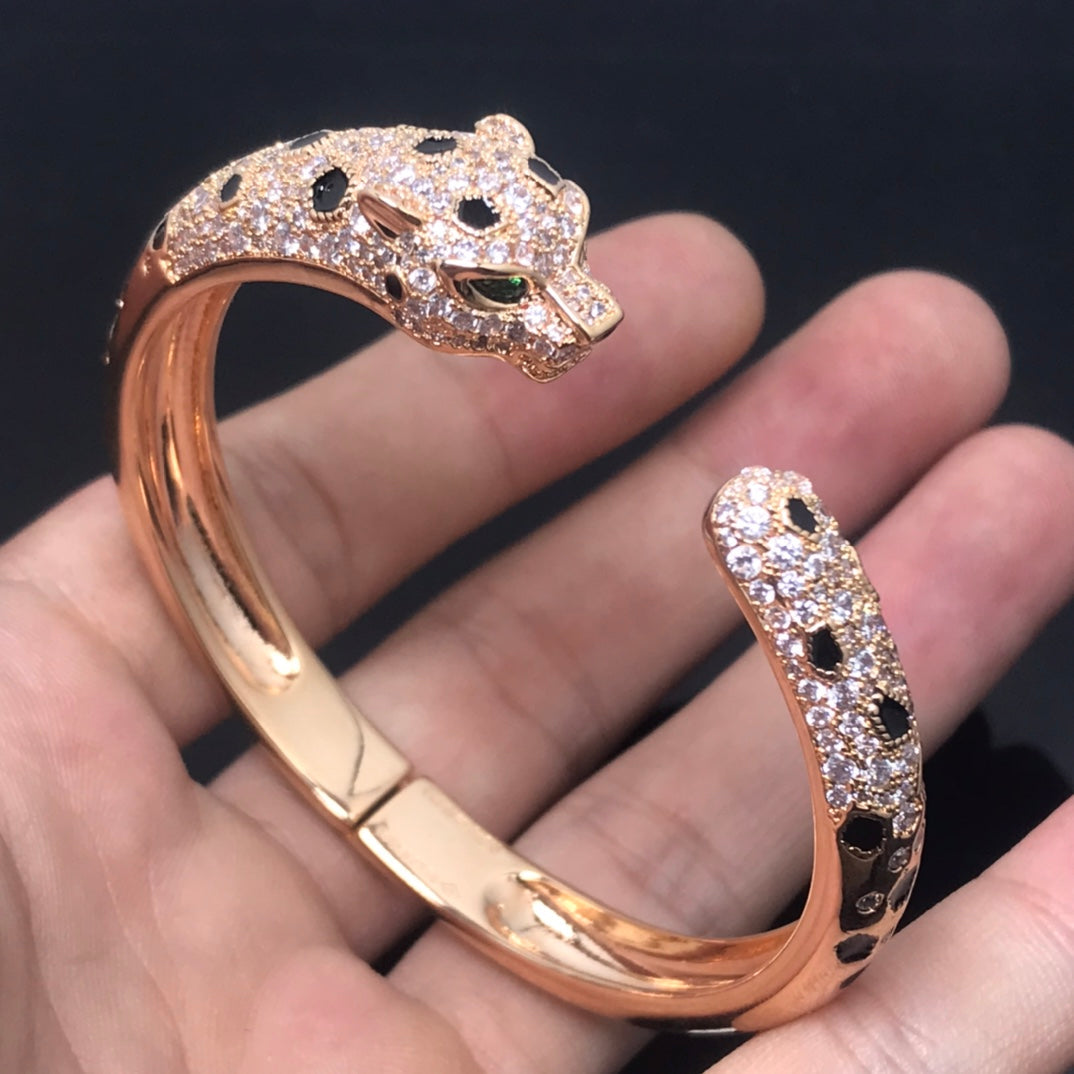 [⭐Glow]PANTHERE BIG BRACELET DIAMONDS