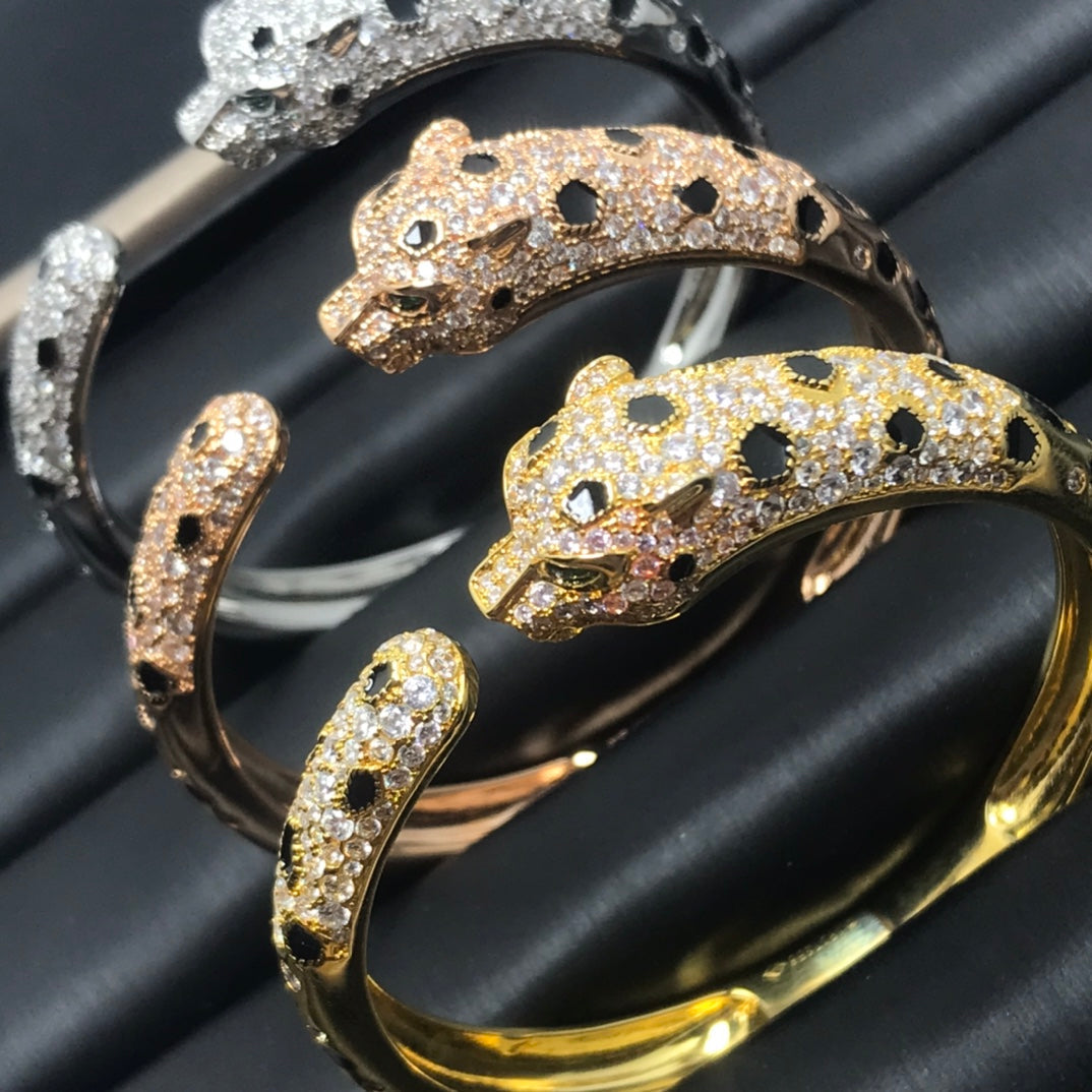 [⭐Glow]PANTHERE BIG BRACELET DIAMONDS