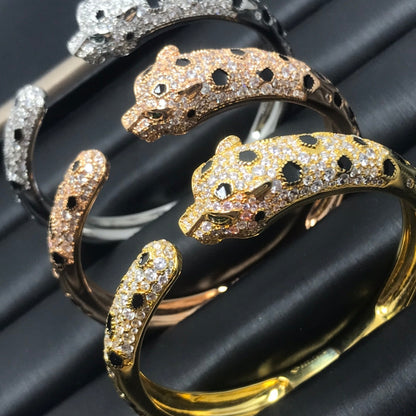 [⭐Glow]PANTHERE BIG BRACELET DIAMONDS