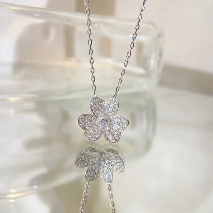 [⭐Glow]FLOWER DIAMOND NECKLACE