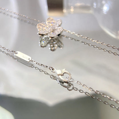 [⭐Glow]FLOWER DIAMOND NECKLACE