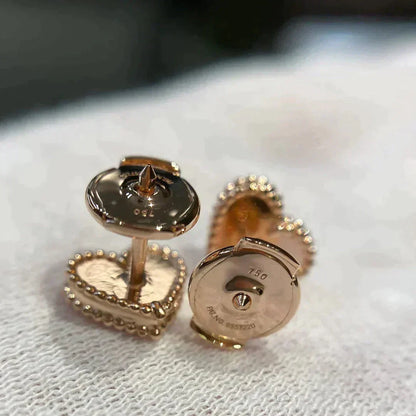 [⭐Glow]HEART CARNELIAN STUD EARRINGS