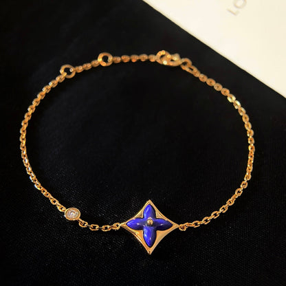 [⭐Glow]COLOR STAR PINK GOLD DIAMOND BRACELET