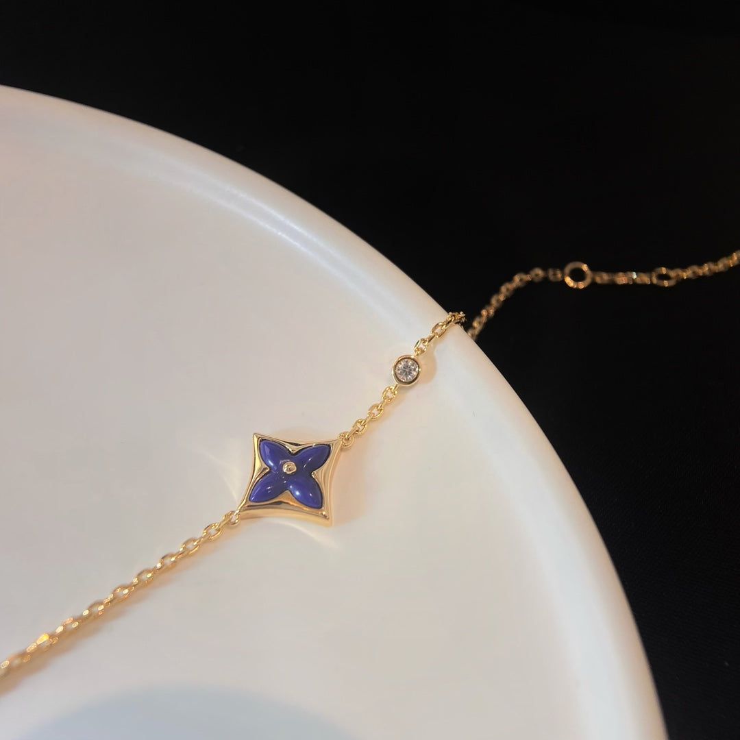 [⭐Glow]COLOR STAR PINK GOLD DIAMOND BRACELET