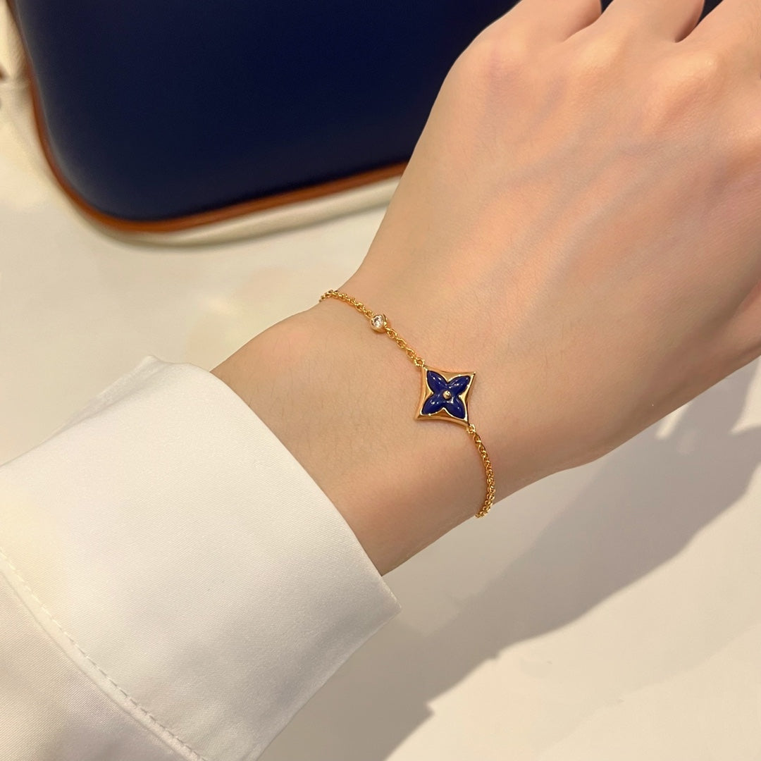 [⭐Glow]COLOR STAR PINK GOLD DIAMOND BRACELET