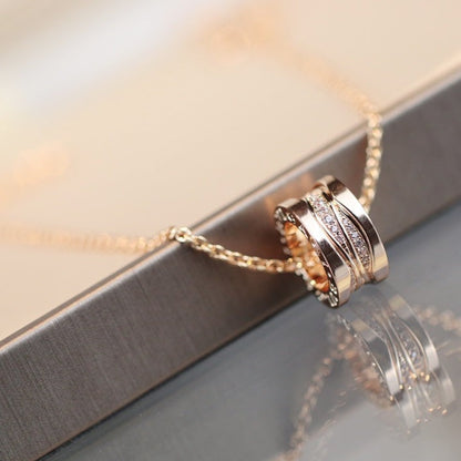 [⭐Glow]ZERO 1 PINK GOLD DIAMOND NECKLACE