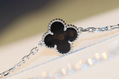 [⭐Glow]CLOVER 20 MOTIFS ONYX DIAMOND SILVER