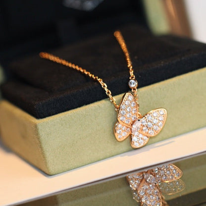 [⭐Glow]BUTTERFLY DIAMOND NECKLACE