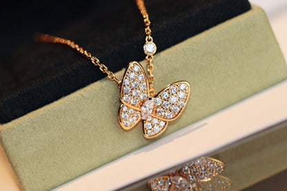[⭐Glow]BUTTERFLY DIAMOND NECKLACE