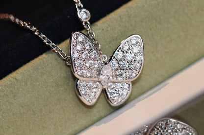 [⭐Glow]BUTTERFLY DIAMOND NECKLACE