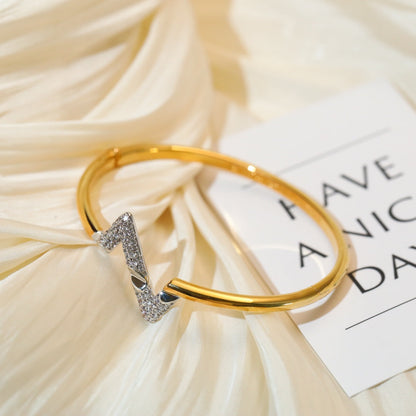 [⭐Glow]VOLTE UPSITE DOWN GOLD DIAMOND BRACELET