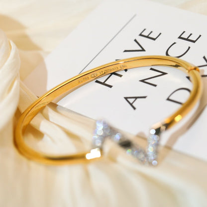 [⭐Glow]VOLTE UPSITE DOWN GOLD DIAMOND BRACELET