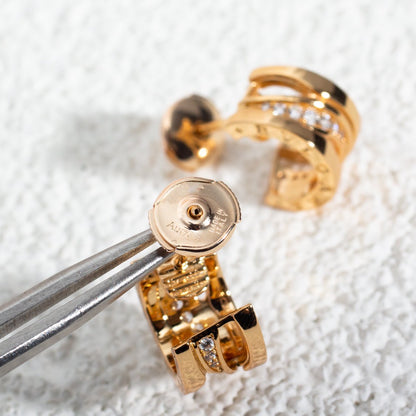 [⭐Glow]ZERO 1 PINK GOLD DIAMONDS EARRINGS