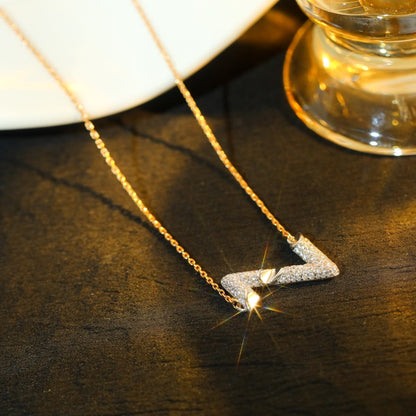 [⭐Glow]VOLT SILVER DIAMOND PEDANT NECKLACE