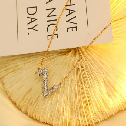 [⭐Glow]VOLT SILVER DIAMOND PEDANT NECKLACE