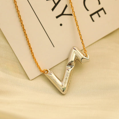 [⭐Glow]VOLT SILVER DIAMOND PEDANT NECKLACE