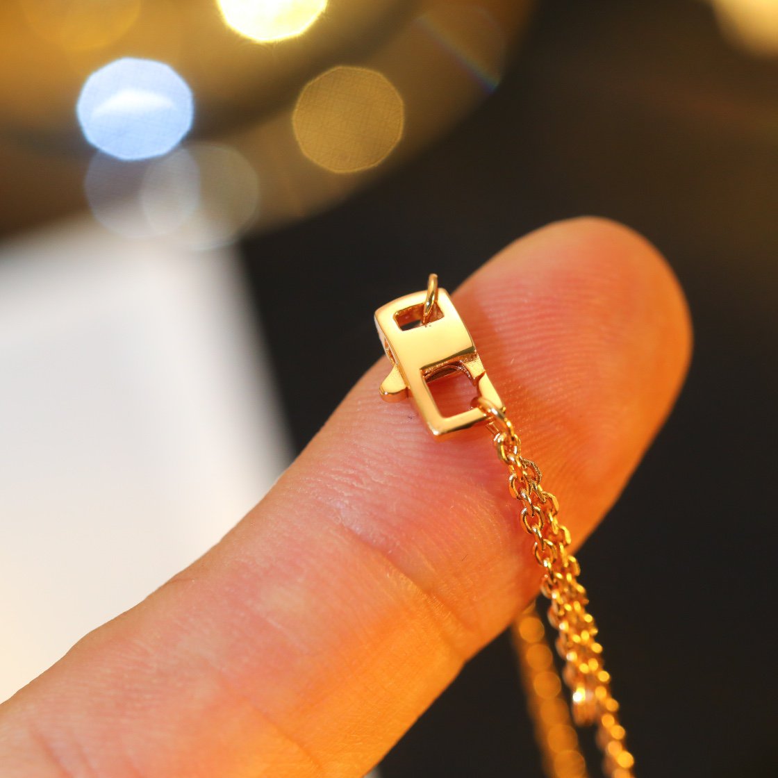 [⭐Glow]STAR AND SUN DIAMOND PINK GOLD NECKLACE